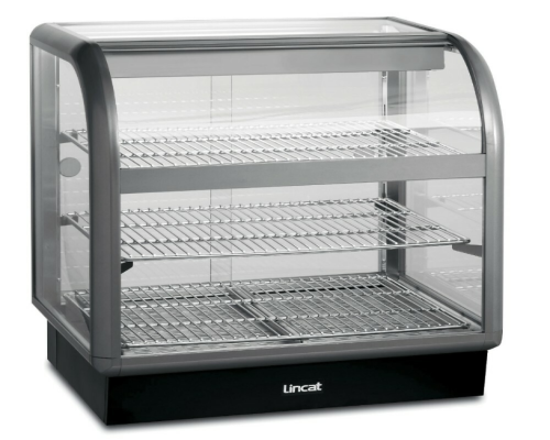 Lincat Seal 650 Series Counter-top Curved Front Heated Merchandiser - Back-Service - C6H/75B
